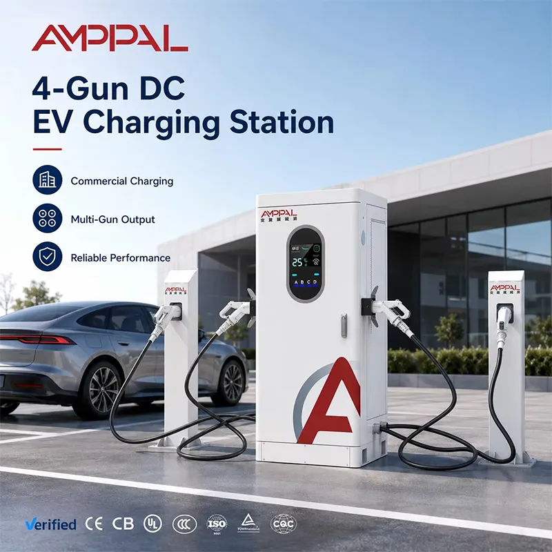 120kW Multi-Gun DC EV Charger for Multiple Vehicles & Fleet Charging